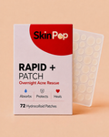 Rapid Patch+ | 72 Invisible Hydrocolloid Pimple Patches