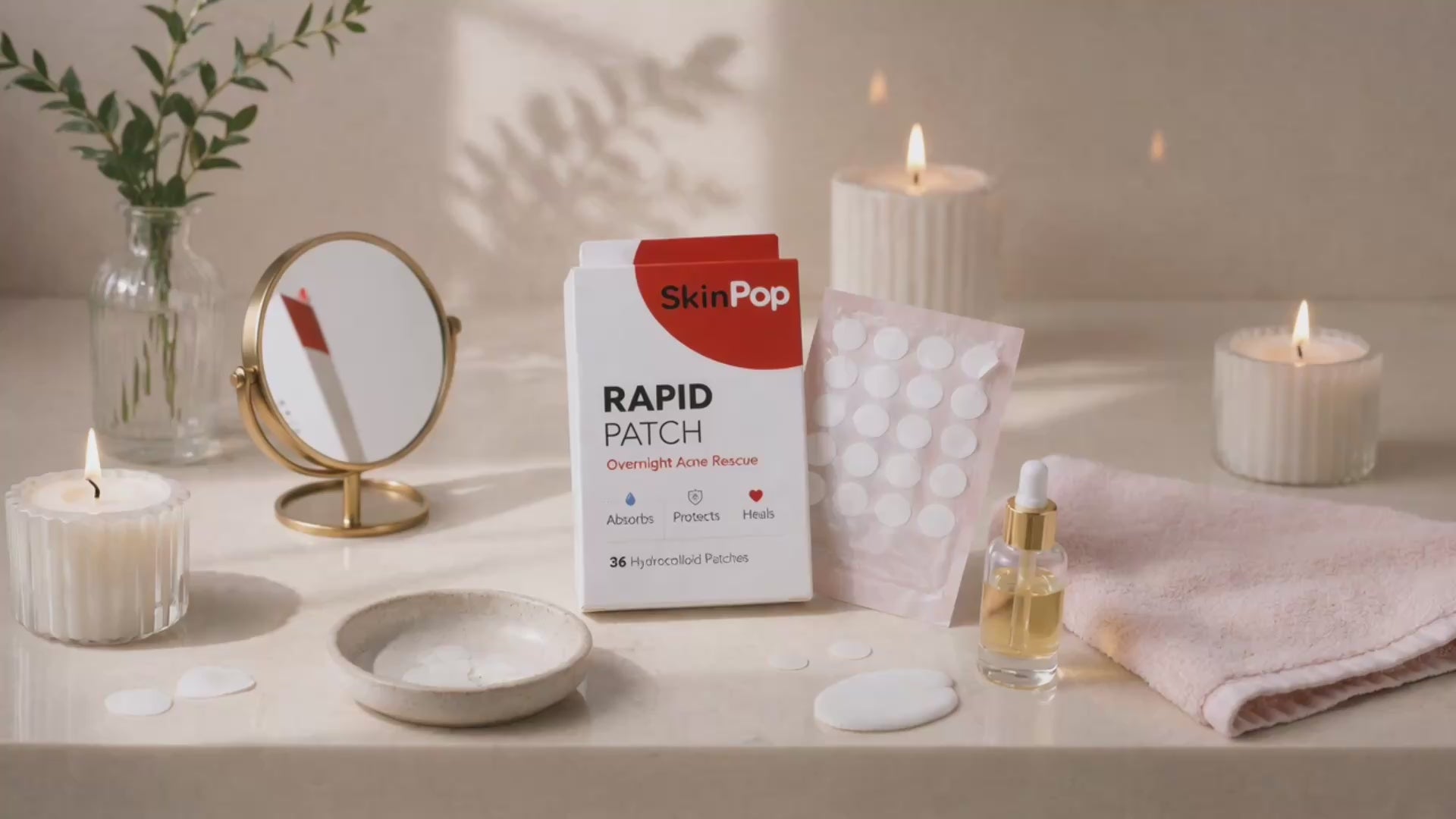 Rapid Patch | 36 Invisible Hydrocolloid Pimple Patches